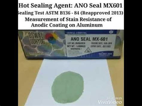 anodize seal test|anodized aluminum seal test.